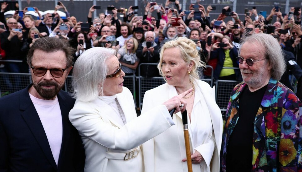 Det var første gang i 36 år, at Abba viste sig offentligt sammen. Det var første gang i 36 år, at Abba viste sig offentligt sammen.