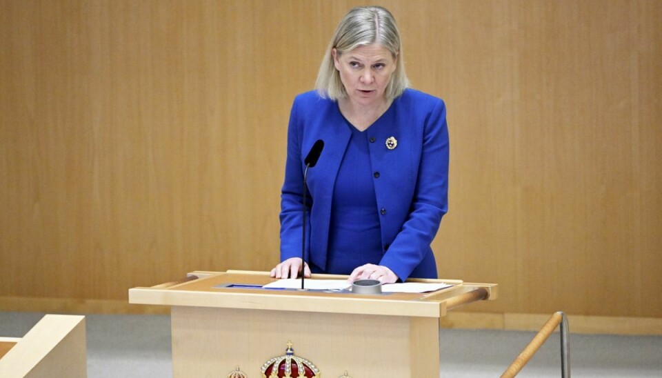 Statsminister Magdalena Andersson (S) har sagt ja til medlemskab af NATO