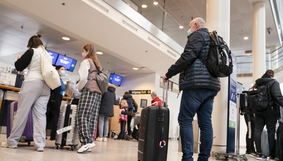 Forvent længere ventetid i lufthavnen. (Arkivfoto)