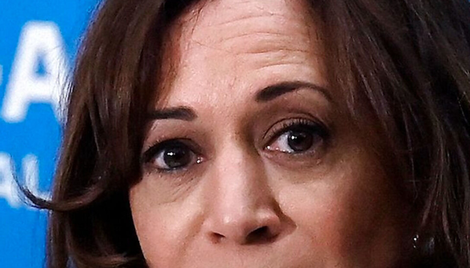 Vicepræsident Kamala Harris. Hun hører til de mindste af flokken.