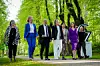 G7-landenes udenrigsministre i parken ved Weissenhauser Strand på den nordtyske kyst nær Femern, hvor de er samlet torsdag og fredag for at drøfte krigen i Ukraine. Den britiske udenrigsminister, Elizabeth Truss (nummer to fra venstre), siger Putin ydmyger sig selv på den internationale scene.