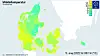Danmarkskortet for mandagens vejr.