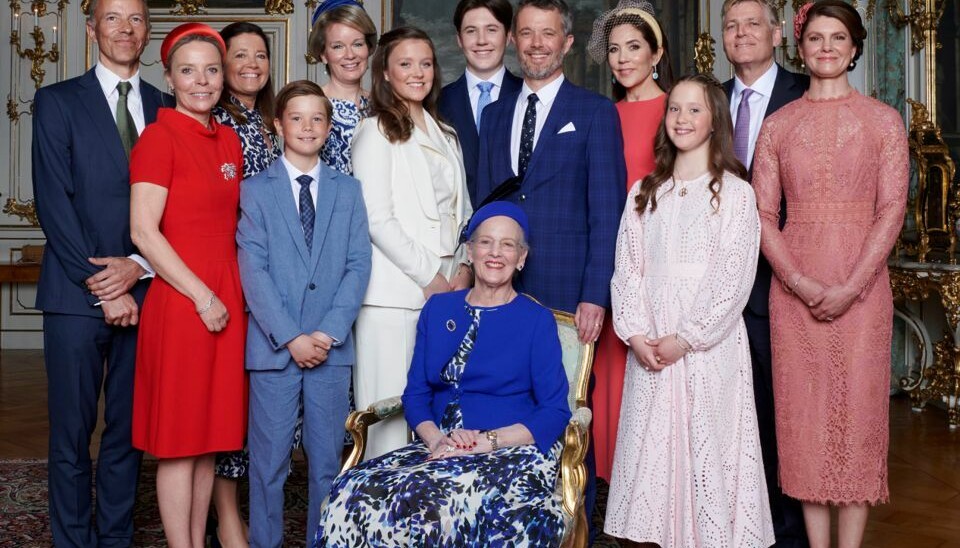 Prinsesse Isabella her med sin familie og sine faddere.