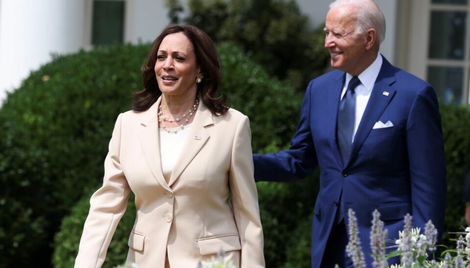 Kamala Harris ses her sammen med præsident Joe Biden Kamala Harris ses her sammen med præsident Joe Biden