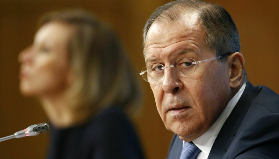 Den russiske udenrigsminister Sergei Lavrov. Det er hans udenrigsministerium truslen mod Sverige og Finland kommer fra.