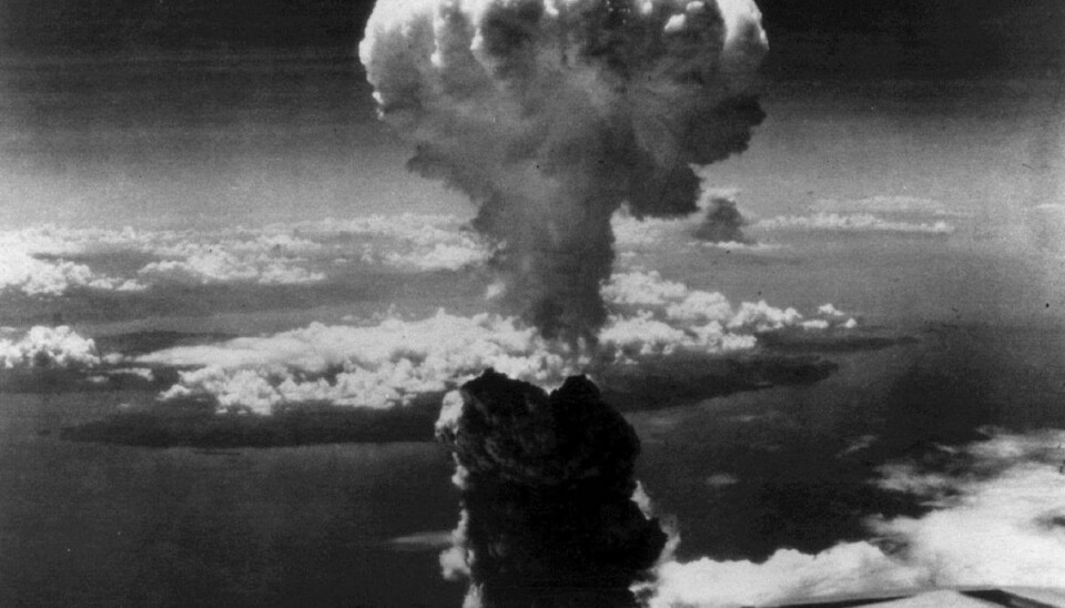 Sådan så det ud kort efter atombomben over Nagasaki i Japan eksploderede 9. august 1945.