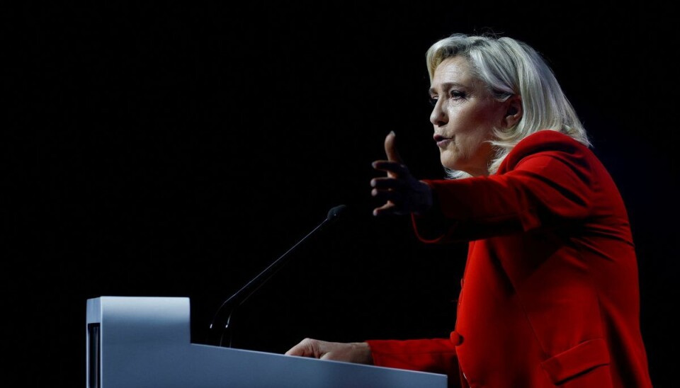 Anklagen er kommet frem kort tid før anden og afgørende runde ved det franske præsidentvalg, som finder sted om en uge. Her står Le Pen over for den siddende franske præsident, Emmanuel Macron. (Arkivfoto). Anklagen er kommet frem kort tid før anden og afgørende runde ved det franske præsidentvalg, som finder sted om en uge. Her står Le Pen over for den siddende franske præsident, Emmanuel Macron. (Arkivfoto).