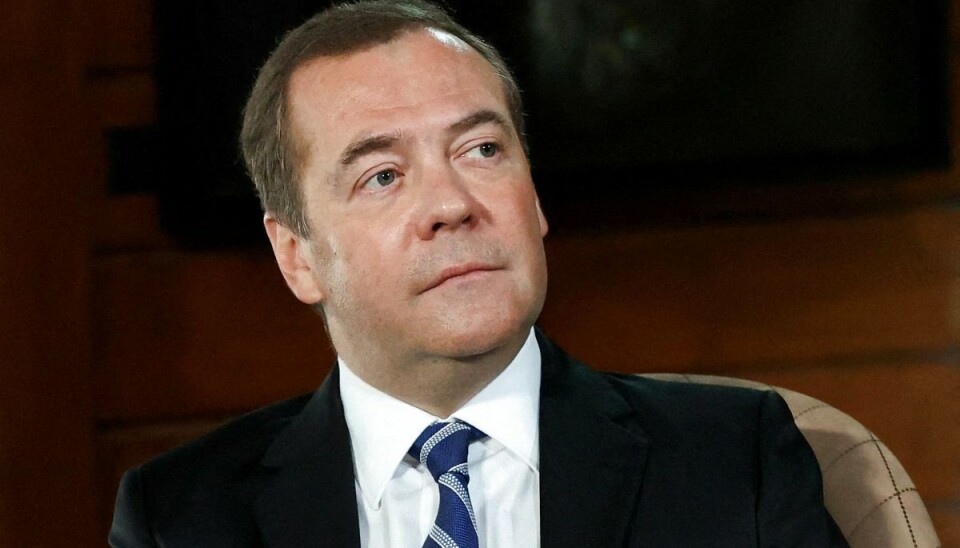 Dmitrij Medvedev kalder Sverige og Finland for to nye modstandere - hvis de melder sig ind i Nato. Dmitrij Medvedev kalder Sverige og Finland for to nye modstandere - hvis de melder sig ind i Nato.