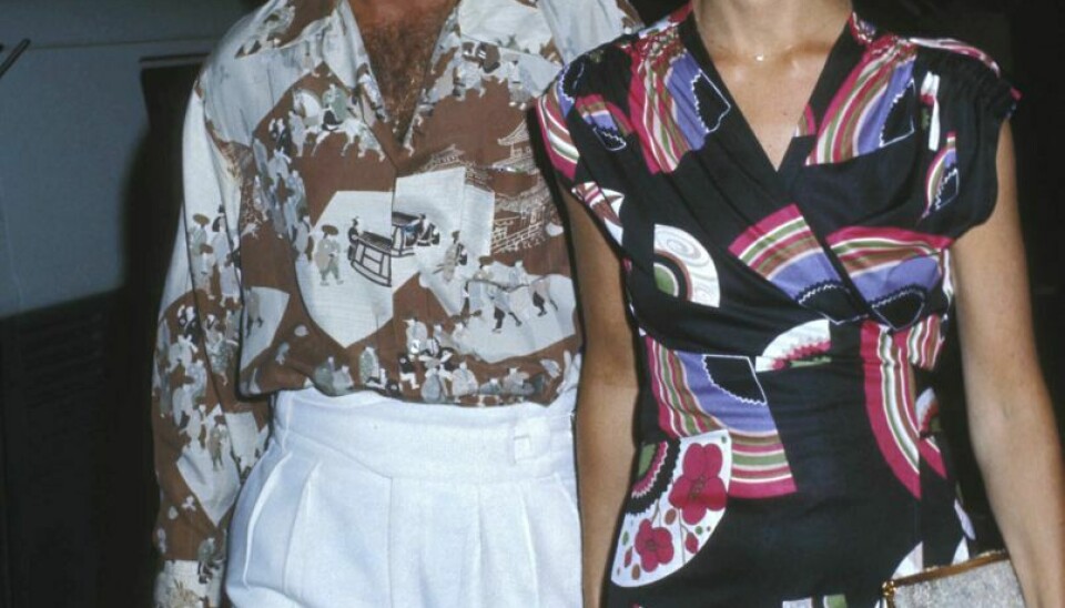 Ricky Nelson sammen med hustruen Kristin Harmon i 1976. Parret blev senere skilt. Og Ricky Nelson blev dræbt sammen med sin forlovede.