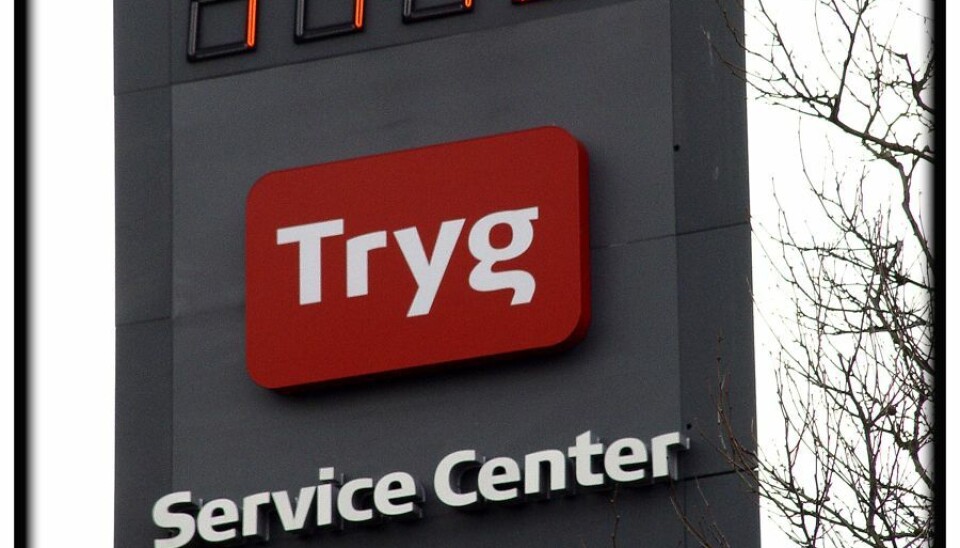 Tryg Forsikring logo 12.april 2017. (Arkivfoto)