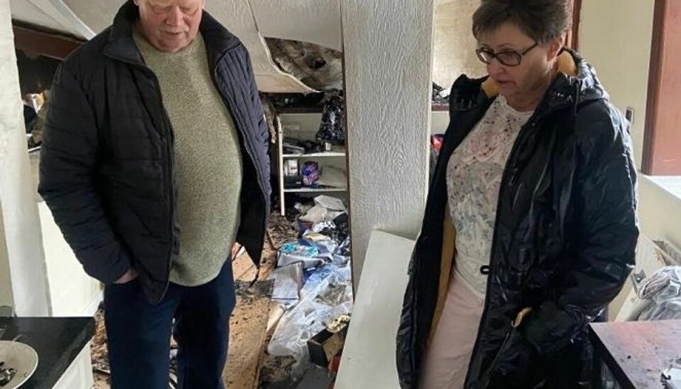 John Lund og Ruth Bech Jensen havde svært ved at overskue konsekvenserne af branden. John Lund og Ruth Bech Jensen havde svært ved at overskue konsekvenserne af branden.