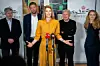 Kulturminister Ane Halsboe-Jørgensen (S) præsenterede ny medieaftale i Kulturministeriet i København lørdag.