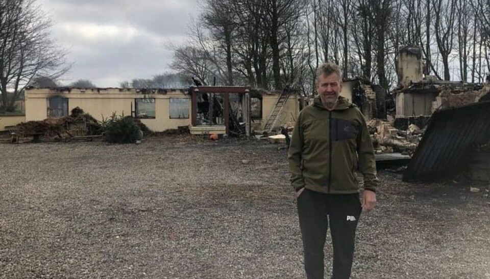 Sådan ser Oles hus i mandag. Sådan ser Oles hus i mandag.