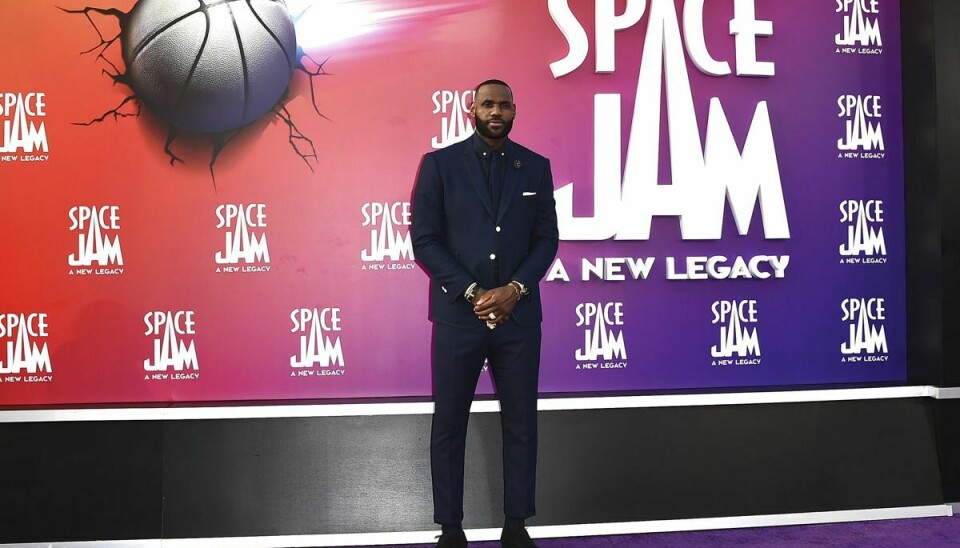 LeBron James ses her til verdenspremieren på 'Space Jam': A New Legacy' i juli 2021.