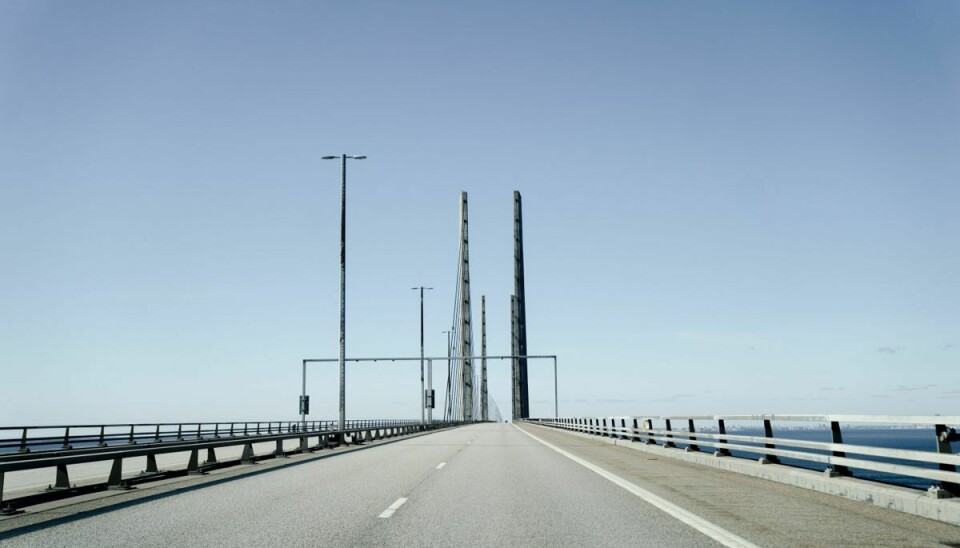 Øresundsbroen er lukket i retning mod Danmark.