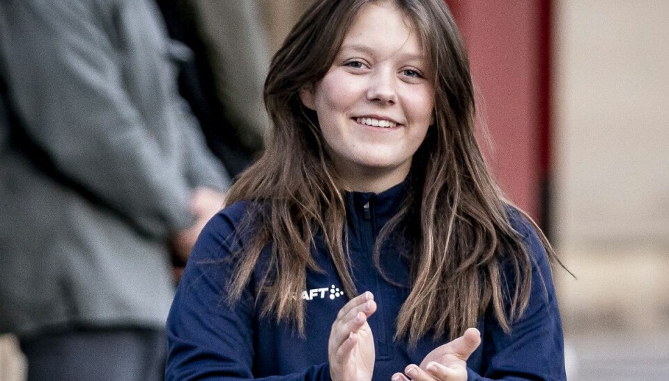 Prinsesse Isabella ses her med sin 'gamle' hårfarve ved Royal Run i København den 12. september 2021. Prinsesse Isabella ses her med sin 'gamle' hårfarve ved Royal Run i København den 12. september 2021.