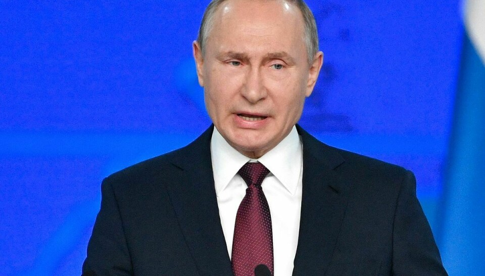 Rusland øger sit atomberedskab, meddeler landets præsident Vladimir Putin