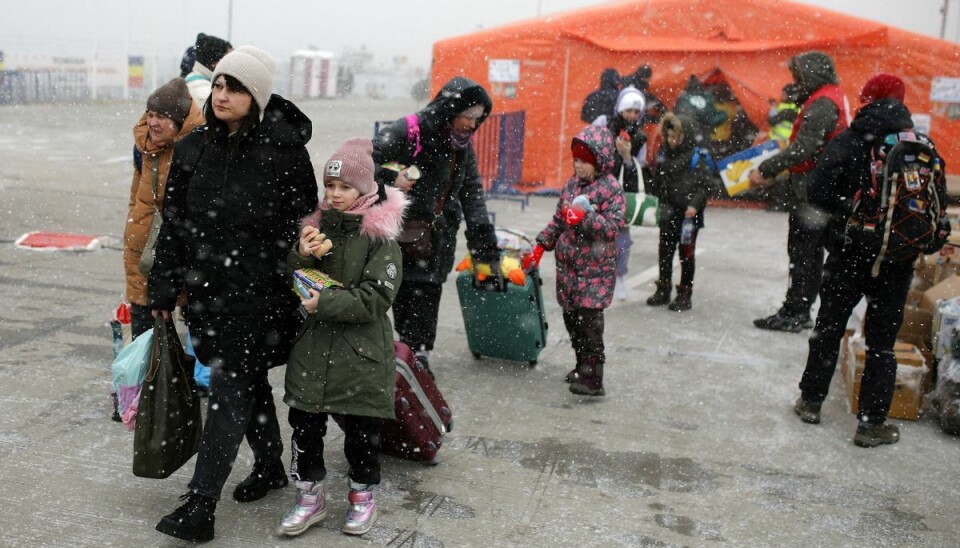 Så mange ukrainere er kommet til Danmark Adskillige ukrainske krigsflygtninge er ankommet til Danmark. Billedet er taget Rumænien og har ikke direkte relation til artiklens indhold.