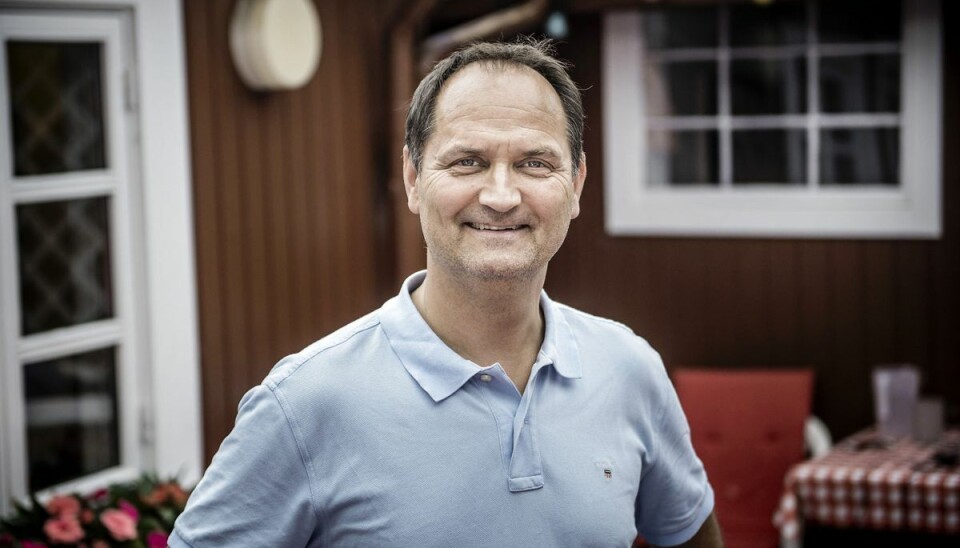 Niels Ellegaard på Dyrehavsbakken. Niels Ellegaard på Dyrehavsbakken.