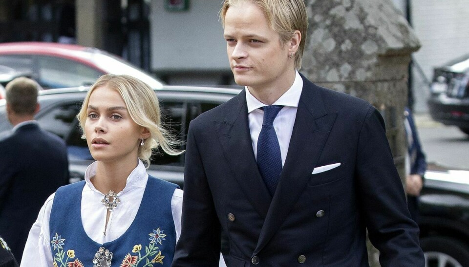Marius Borg Høiby ses her sammen med Juliane Snekkestad ved prins Sverre Magnus' konfirmation i september 2020.