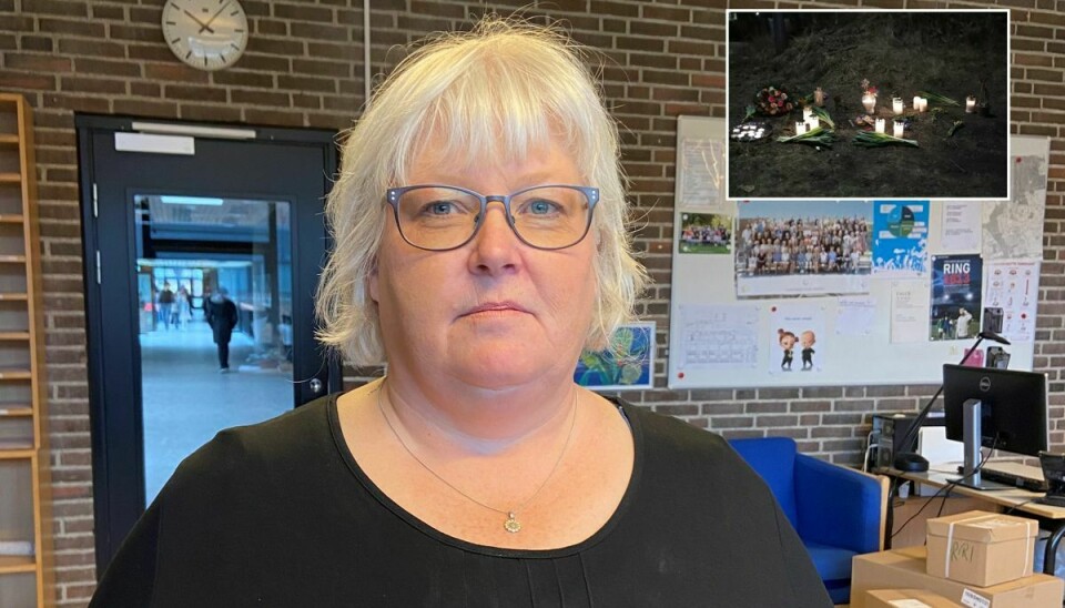 Skoleleder Birgitte Pilgård er - ligesom alle andre på Herstedøster Skole - påvirket af det tragiske dødsfald.