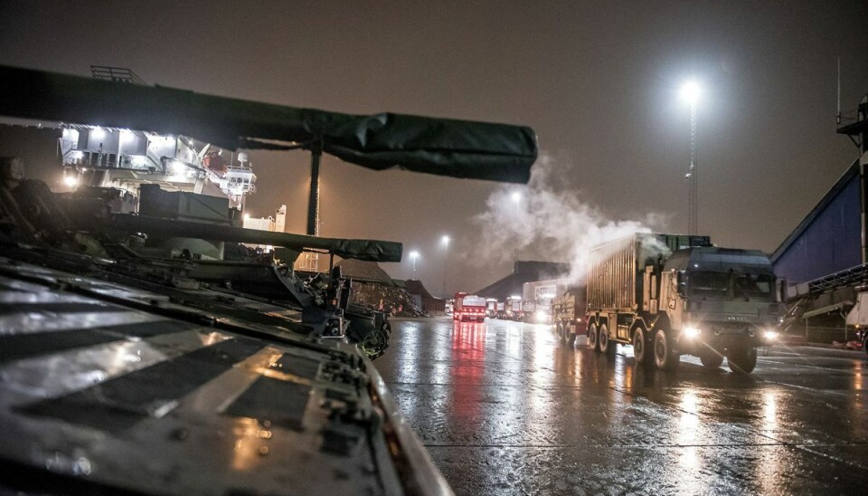 Det er ikke første gang, hvor Køge Havn bliver brugt af militæret. Blandt andet her i 2019 Det er ikke første gang, hvor Køge Havn bliver brugt af militæret. Blandt andet her i 2019