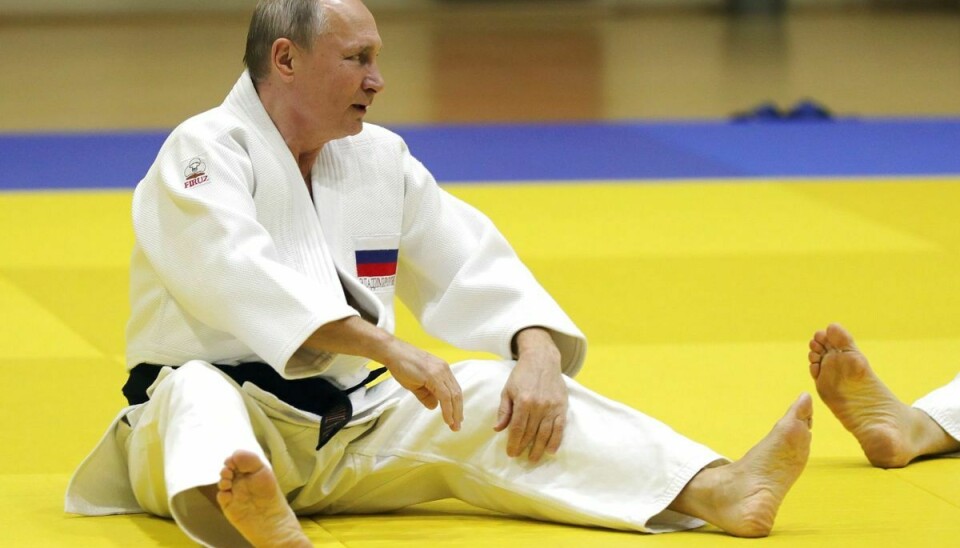 Vladimir Putin har det sorte bælte i judo. (Arkivfoto)