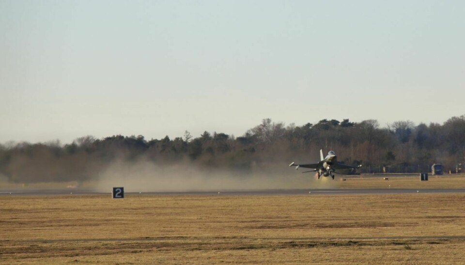 Tirsdag formiddag er flyene gået i luften fra Bornholm