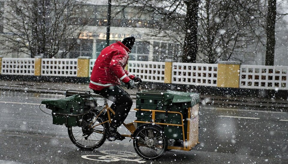 Tøsne og slud vil lørdag ramme det meste af landet periodisk