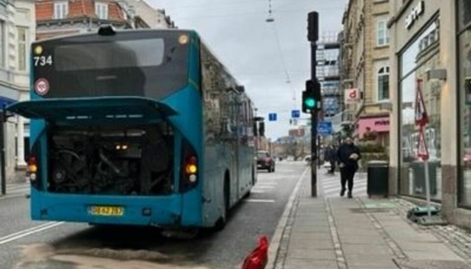 Uheldet skete i Aarhus Midtby