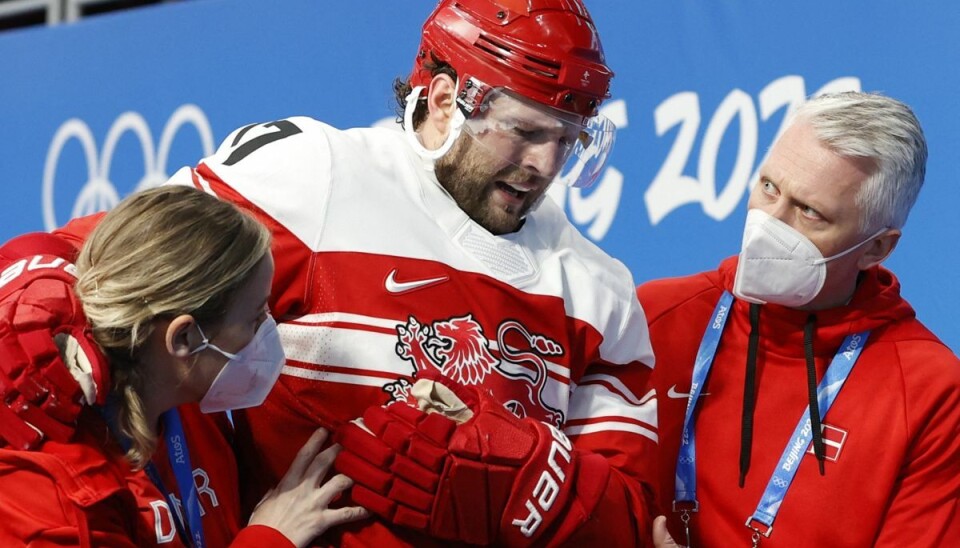 Nicklas Jensen kom til skade i tirsdagens opgør mod Letland, og det koster ham pladsen på holdet i kvartfinalen. Nicklas Jensen kom til skade i tirsdagens opgør mod Letland, og det koster ham pladsen på holdet i kvartfinalen.