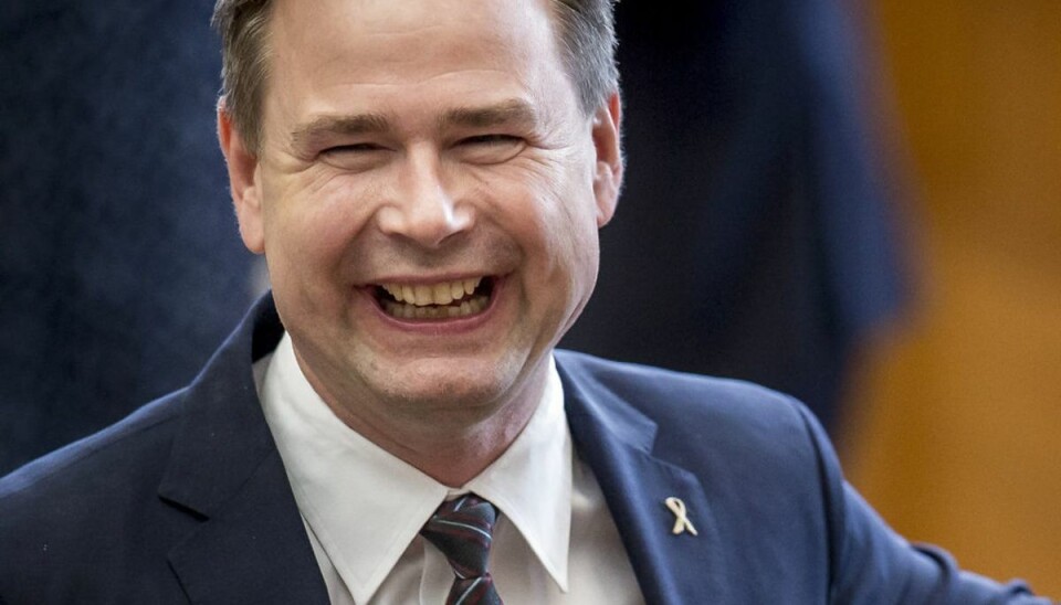 Indkalder til pressemøde Finansminister Nicolai Wammen (S) har god grund til at smile - der er nemlig indgået en aftale om finansloven for 2022. Foto: Scanpix.