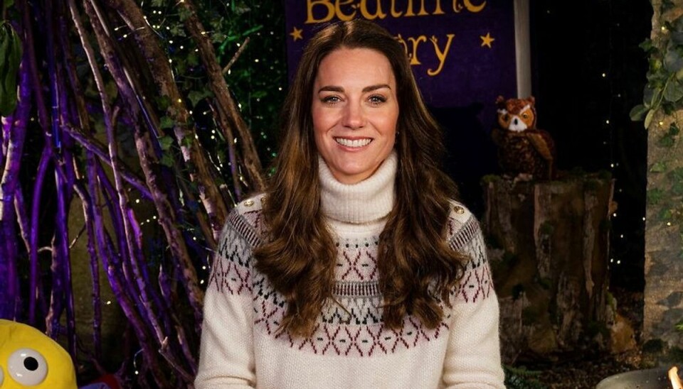 Hertuginde Kate i BBC's CBeebies Bedtime Story, der sendes den 13. februar Hertuginde Kate i BBC's CBeebies Bedtime Story, der sendes den 13. februar