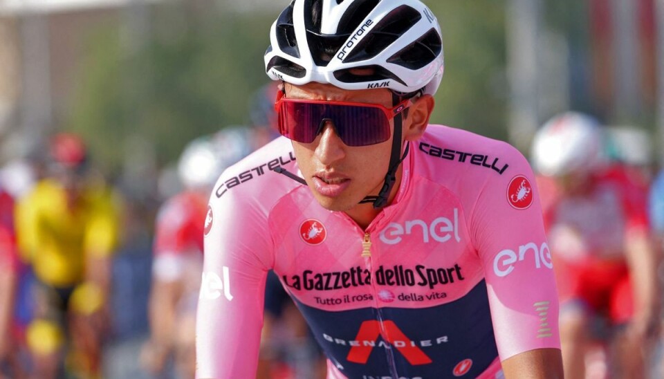 Egan Bernal løb i 2021 med den samlede sejr i Giro d'Italia. Tidligere har han vundet Tour de France. (Arkivfoto) Egan Bernal løb i 2021 med den samlede sejr i Giro d'Italia. Tidligere har han vundet Tour de France. (Arkivfoto)