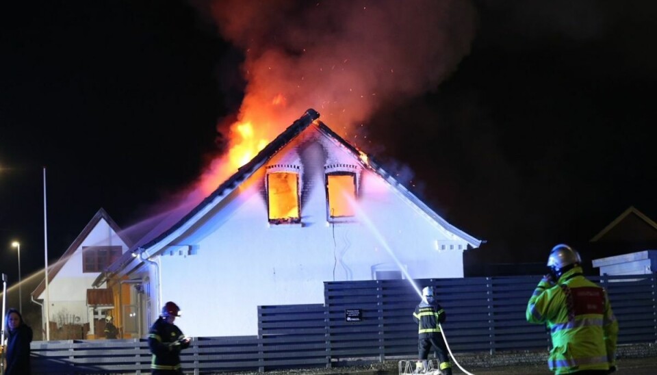 Brand i villa