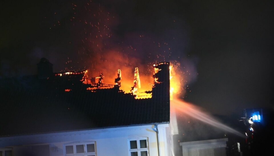 Brand i villa