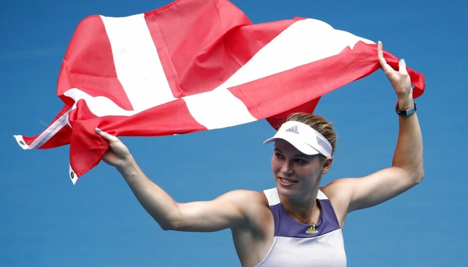 Caroline Wozniacki ses her efter sin sidste turneringskamp, som hun spillede ved Australian Open den 24. januar 2020. Caroline Wozniacki ses her efter sin sidste turneringskamp, som hun spillede ved Australian Open den 24. januar 2020.