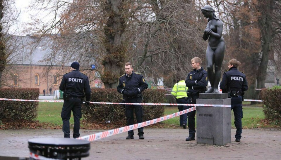 En 34-årig mand blev fundet død i Rådhusparken i Aarhus i slutningen af året. Han var blevet kvalt.