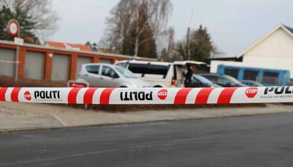 Politiet er på stedet Politiet er på stedet