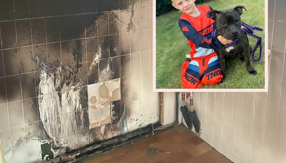 Hele huset kunne være brændt ned. Til alt held var familiens fem-årige hurtig i vendingen. Hele huset kunne være brændt ned. Til alt held var familiens fem-årige hurtig i vendingen.