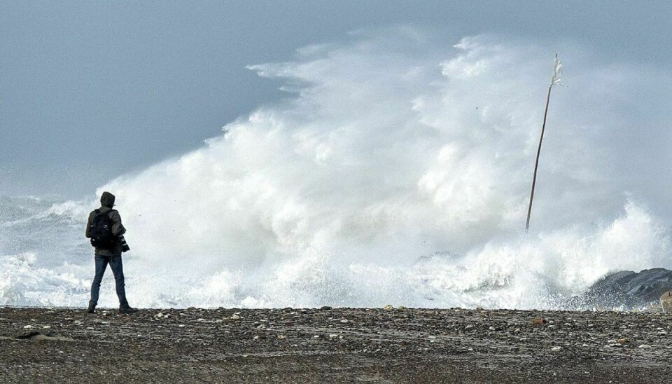 Stormen Knud nåede op på den højeste vindstyrke på Beaufort-skalaen – 12 – som er vindstød af orkanstyrke. (Foto: Scanpix)