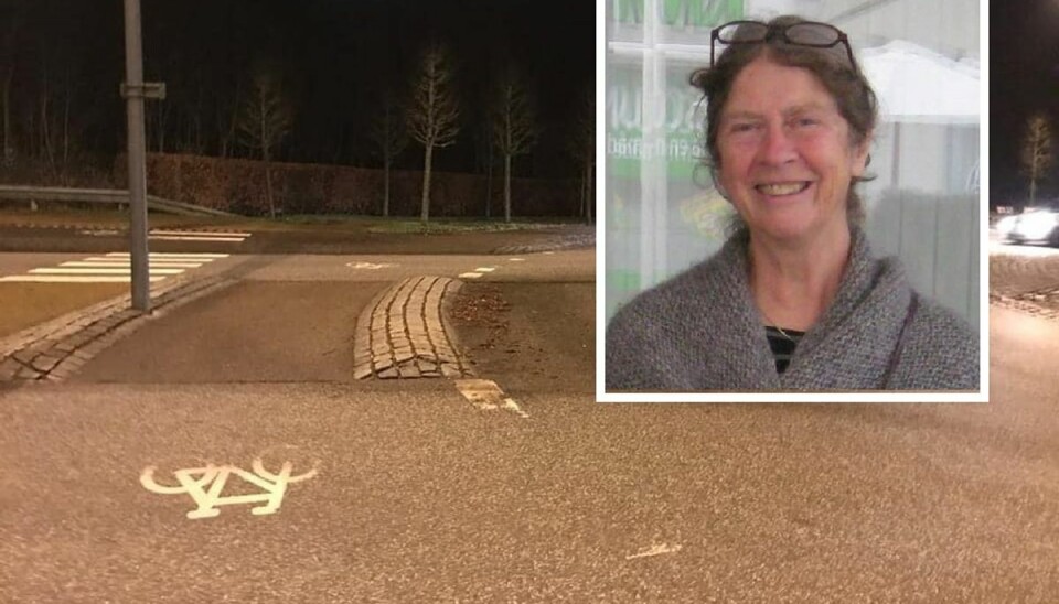 Fire støbejernslamper i rundkørslens ydre kreds er blevet pillet ned til 76-årige Lisbeth Holdums store fortrydelse. Fire støbejernslamper i rundkørslens ydre kreds er blevet pillet ned til 76-årige Lisbeth Holdums store fortrydelse.