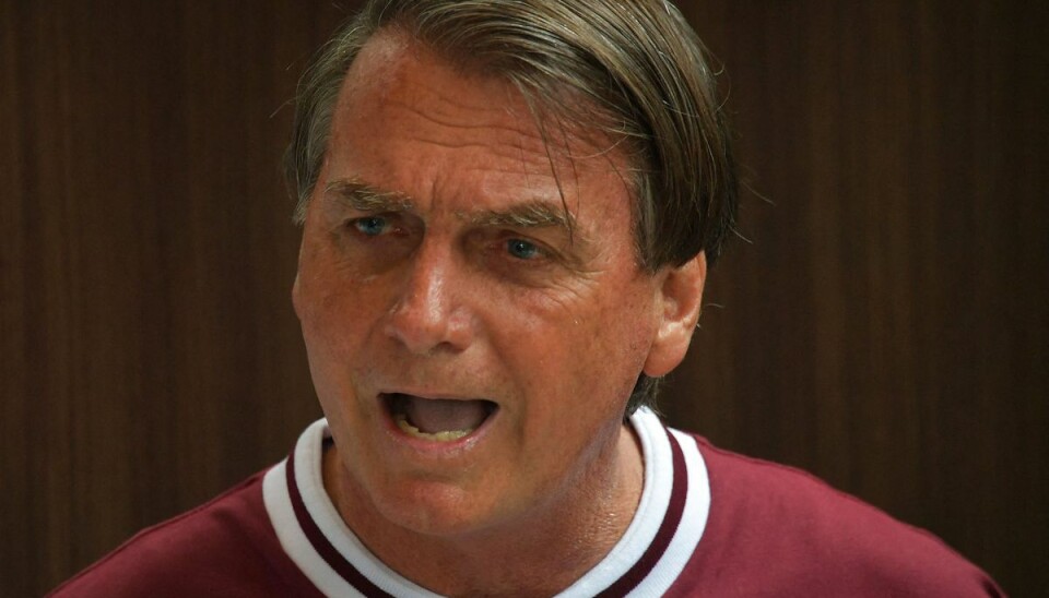 Jair Bolsonaro blev for tre år siden stukket ned Jair Bolsonaro blev for tre år siden stukket ned