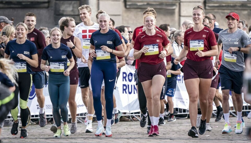 Titusindvis af løbere håber på tørvejr mandag, når det folkelige motionsløb Royal Run finder sted i seks danske byer. (Arkivfoto). Titusindvis af løbere håber på tørvejr mandag, når det folkelige motionsløb Royal Run finder sted i seks danske byer. (Arkivfoto).