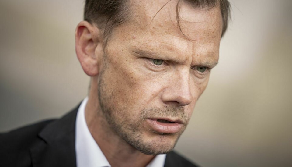 Justitsminister Peter Hummelgaard er bekymret over trussel. (Arkivfoto)