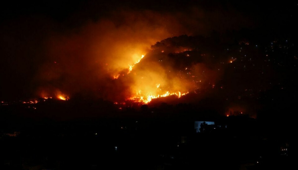 En skovbrand kom tirsdag morgen så tæt på lufthavnen i Palermo på Sicilien, at dele af den blev lukket i flere timer.