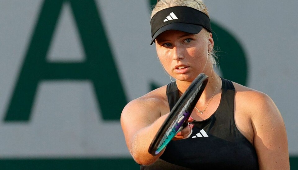 Clara Tauson spillede ikke sin bedste tennis, da hun onsdag røg ud af en WTA-turnering i Polen. (Arkivfoto).
