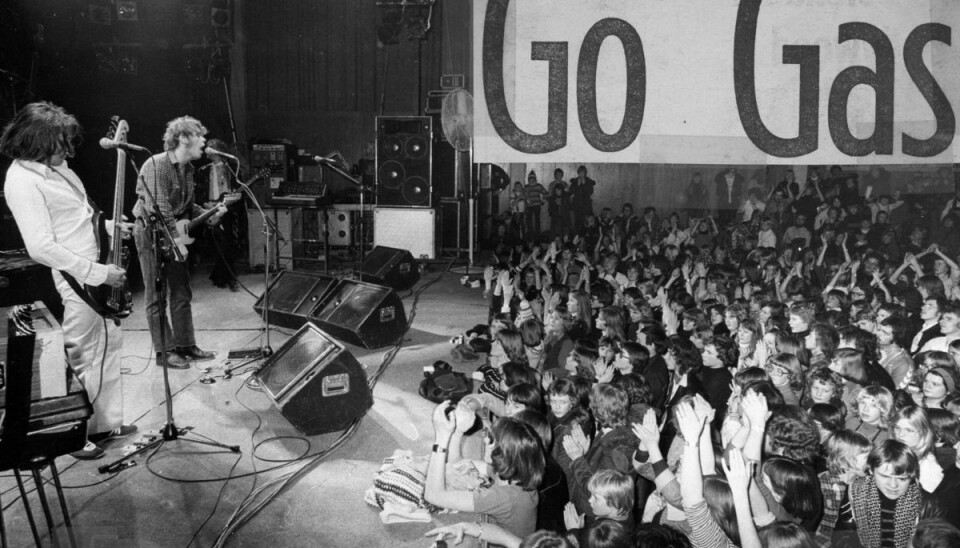 Johnny Hansen husker stadig tydeligt datoen for den første koncert, han var til, som var med Gasolin. Dette billede er fra en optræden i 1978 året efter. (Arkivfoto).