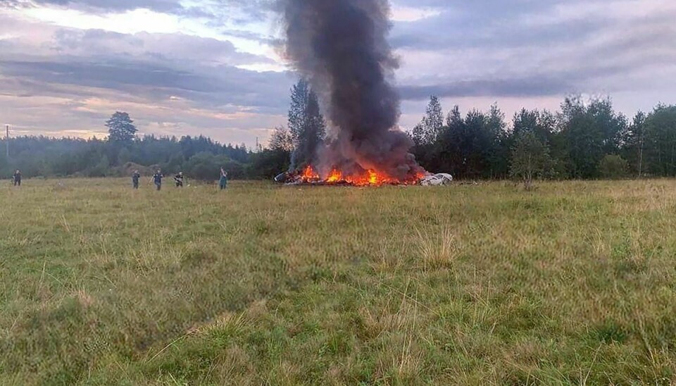 Dette foto viser angiveligt det styrtede fly.