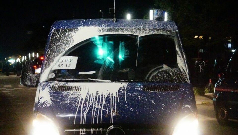 Politiet affyrede tåregas